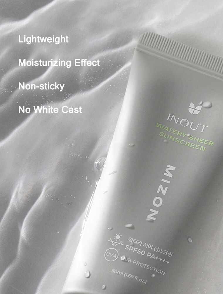 Inout Watery Sheer Sunscreen SPF50 PA++++ Nemlendirici Güneş Kremi 50 ml